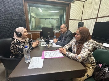 عقد لقاء في إذاعة إف إم بجمهورية مصر العربية للتعريف بالمبادرة وأهدافها